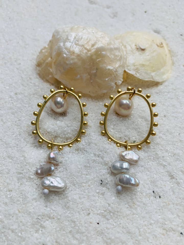 Boucles D'oreilles Perla pour la vente par BIJOUX 28AVRIL