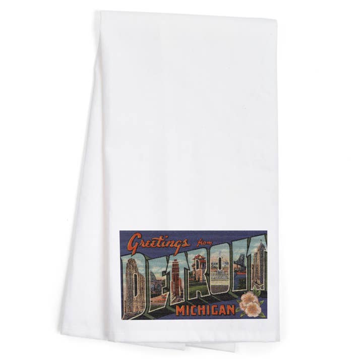 CANOVACCIO BIOLOGICO Saluti da Detroit, Michigan per la vendita all'ingrosso da parte di Lantern Press