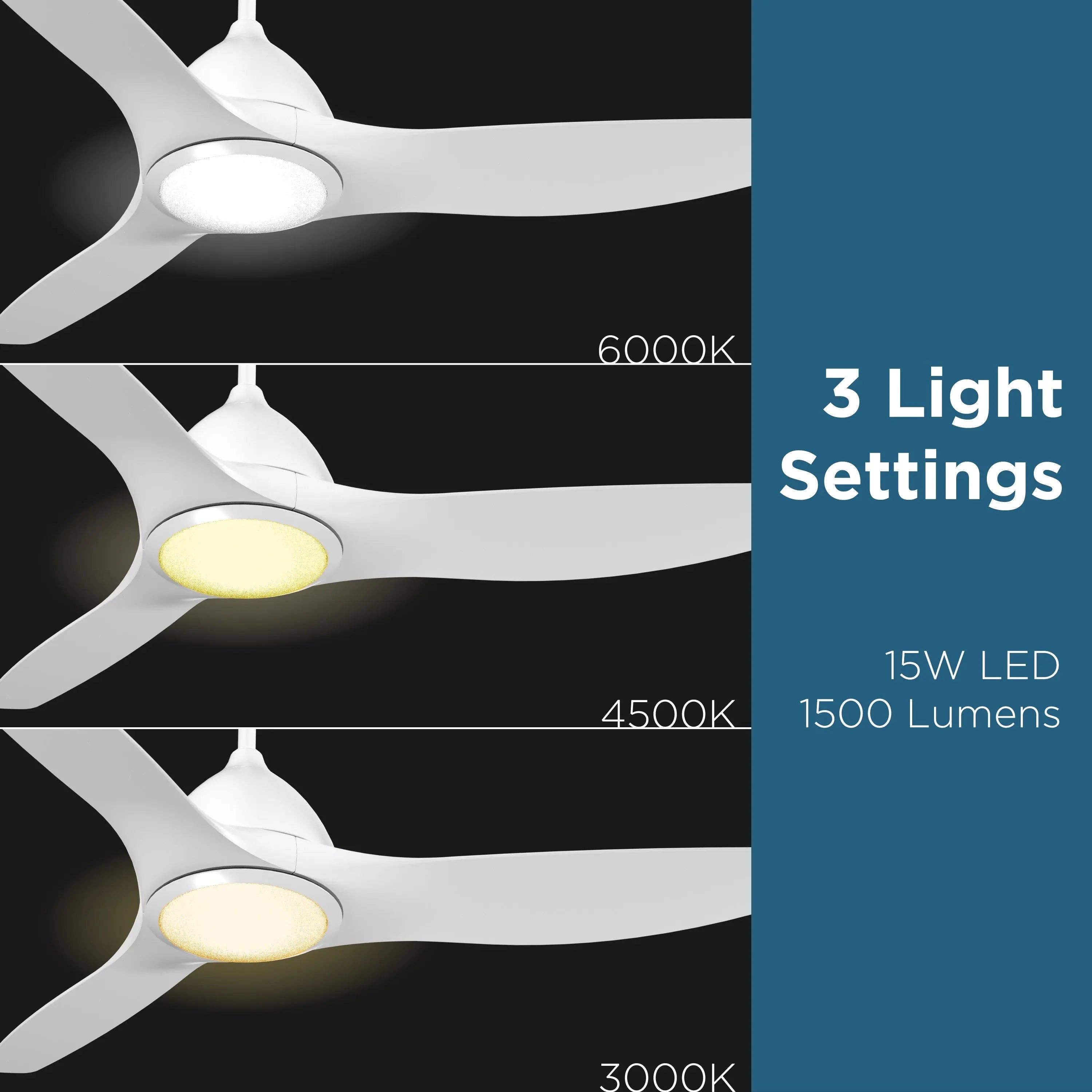 Promounts – wholesale Ceiling fan – ProMounts 52 in. WiFi 3-Blade Smart Ceiling Fan with Reversible Motor4