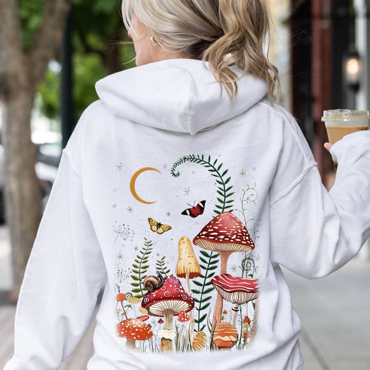 Refinery Number One LLC - Wholesale Hoodie - Women's - Mystical Mushroom Forest Hoodie3