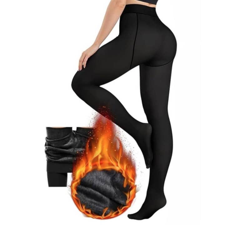 Thermische panty met fleecevoering 33016 voor wholesale door Oblige by G