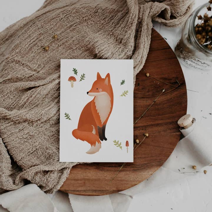 Tilda&Theo - Wholesale Postcard - Postcard - fox1