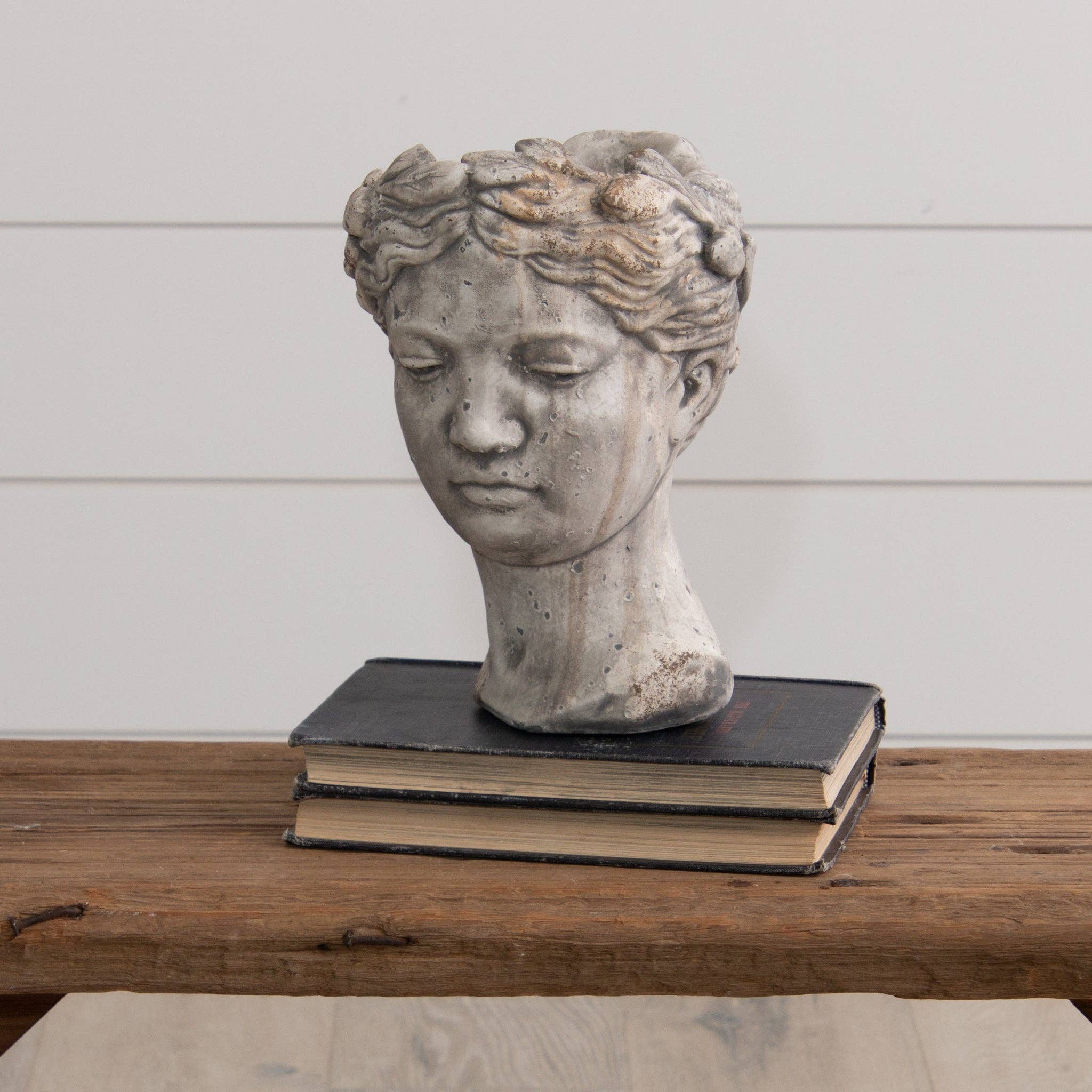 Audrey's Home & Gift - Wholesale Plant Pot - Cement Garden Head Planter (PC)1