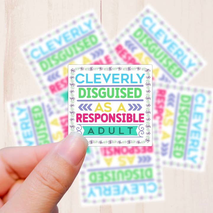 Cleverly Disguised, Vinyl Sticker for wholesale by Graceful Darkness, LLC
