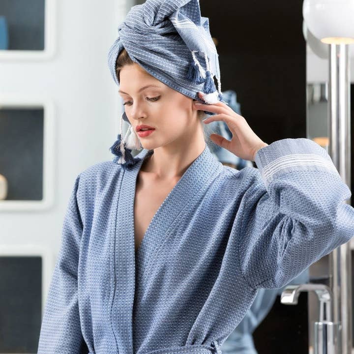 Cotton and Olive - Wholesale Robe - Unisex - Tuana Cotton Hammam Unisex Bathrobe2
