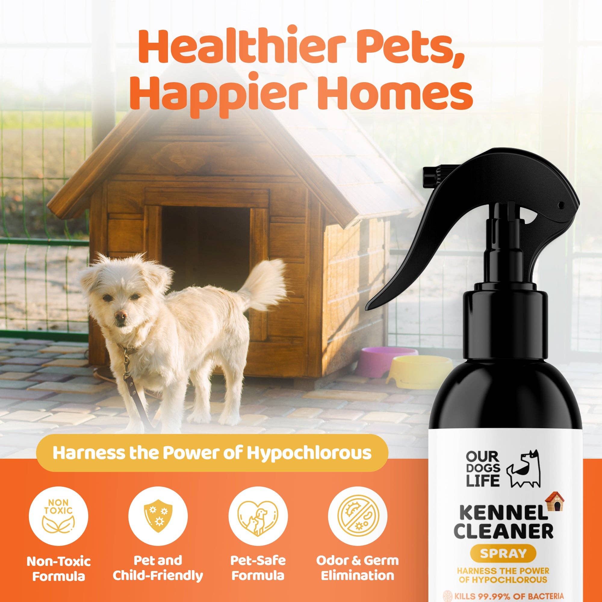 OurPetsLife – wholesale Pet cleaning supplies – Kennel Cleaner Disinfectant for Dogs2