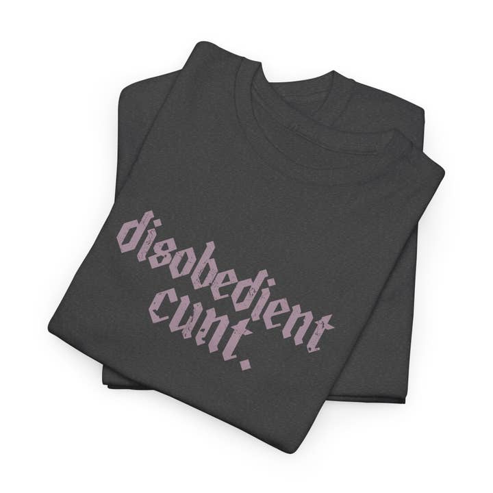 Kennidi Co. - Wholesale Screen Printed T-Shirt - Unisex - Disobedient Cunt T-shirts2