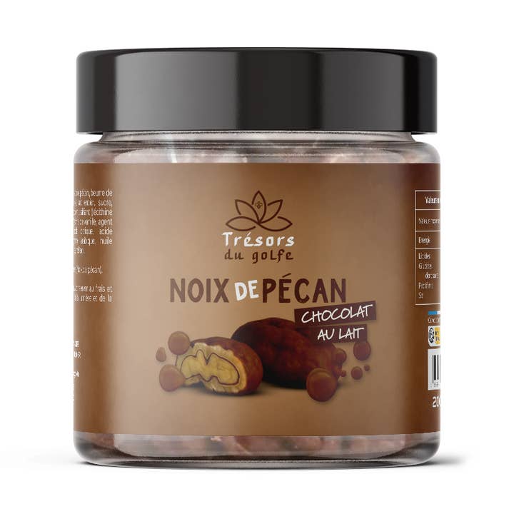 TRESORS DU GOLFE - Wholesale Chocolate Covered Sweets - Dubai-Coated Pecans - Milk Chocolate0