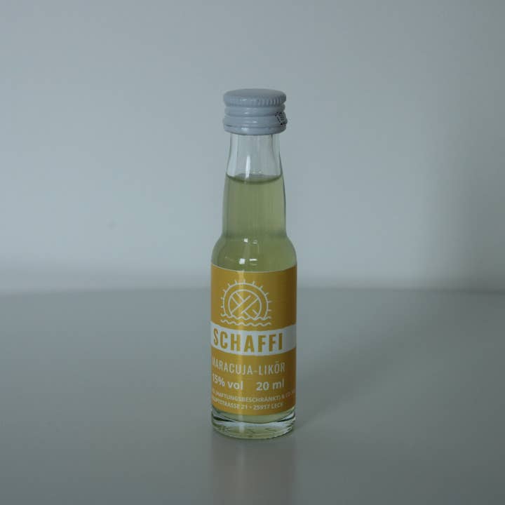 Schaffi passion fruit liqueur, 15% vol., 20 ml for wholesale by Schaffi