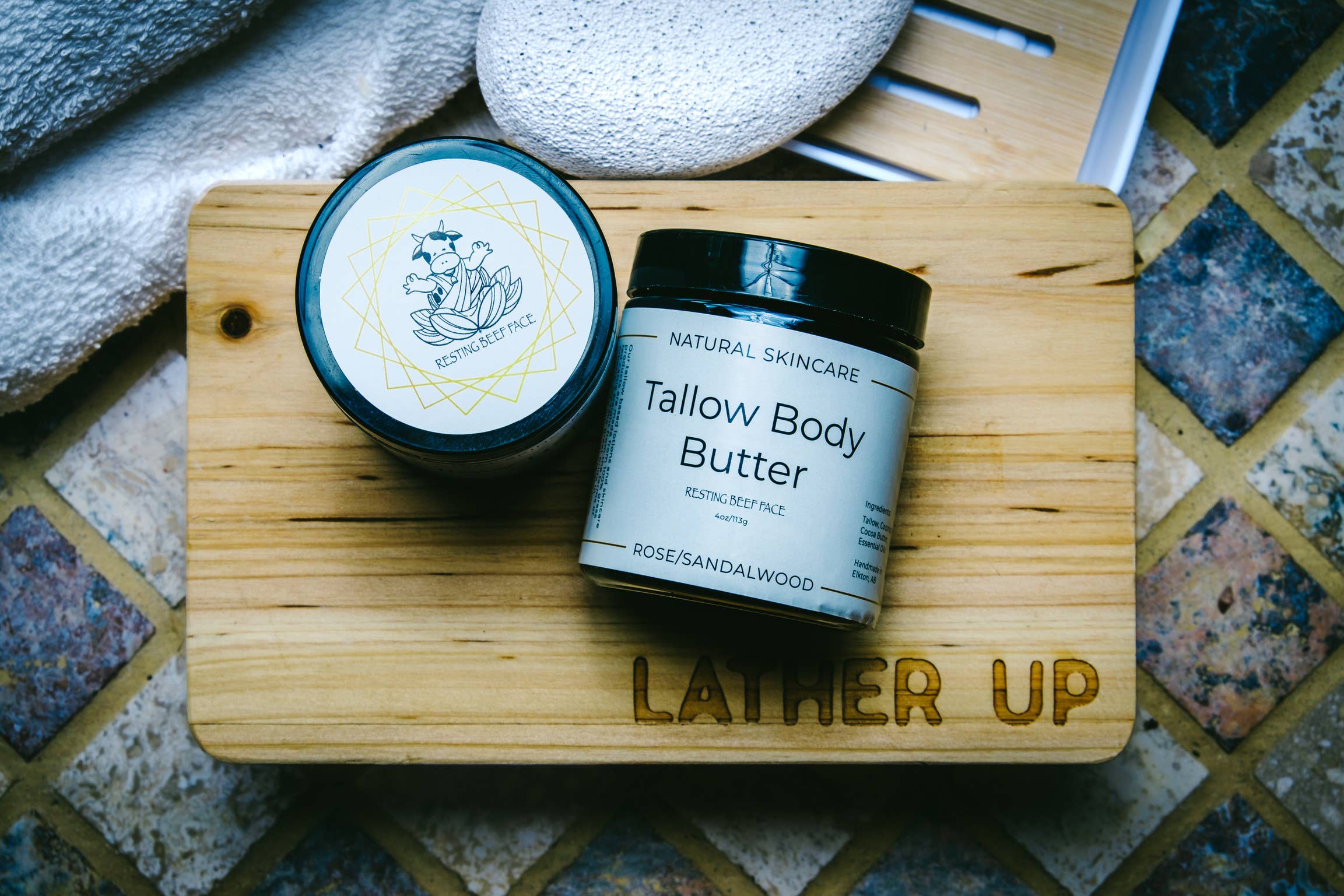 Resting Beef Face - Wholesale Body Balm/Butter - RESTING BEEF FACE | TALLOW BODY BUTTER | 4oz2