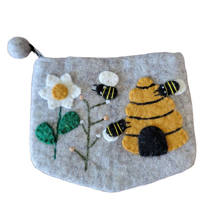Sac à abeilles en laine - Fabriqué à la main pour la vente par Honey House Naturals