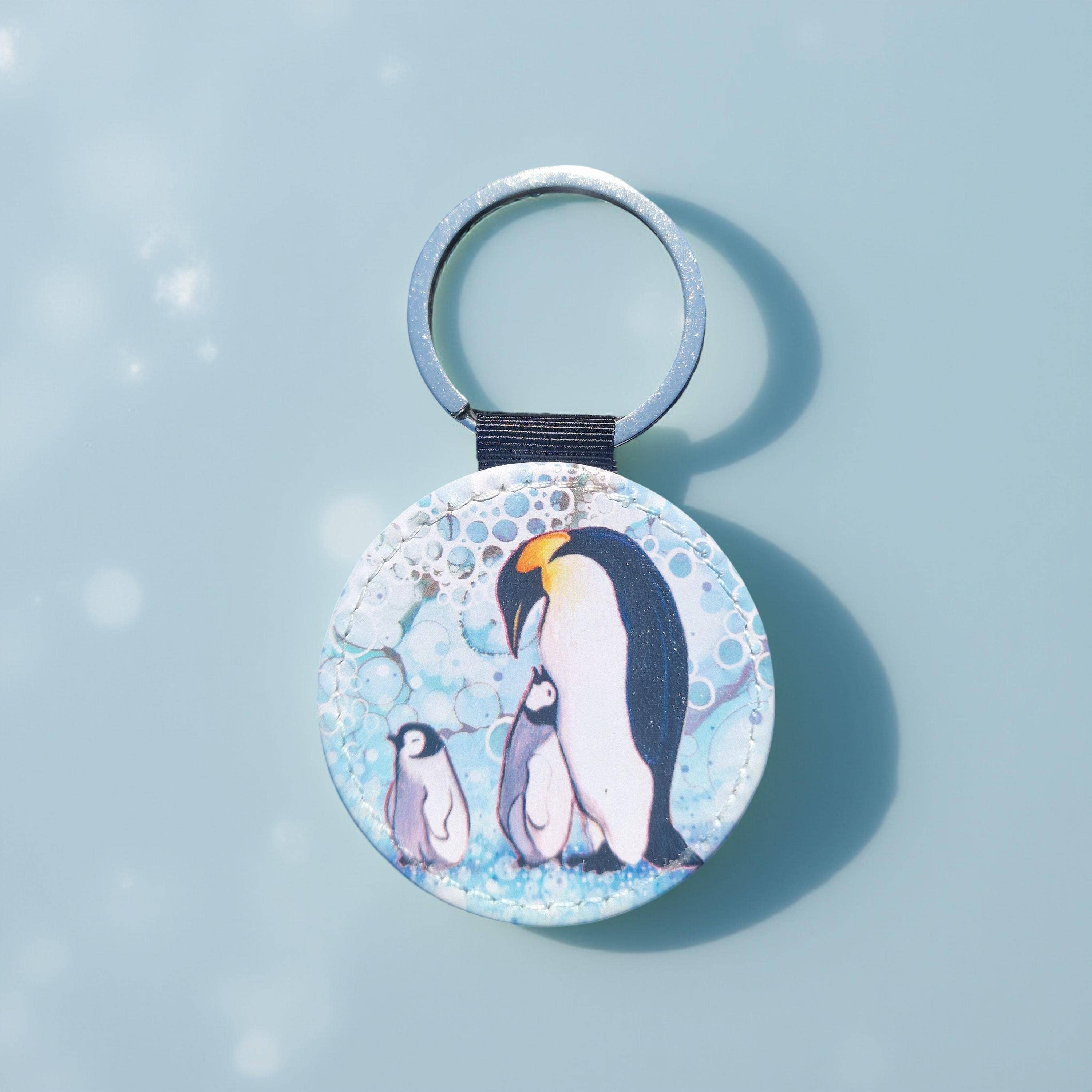 By Jo Crafts – wholesale Keychain – Unisex – 41-KR -Penguin Faux Leather Keyring3