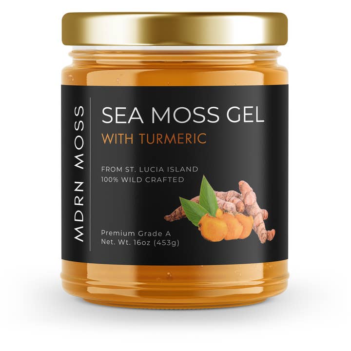Sea Moss Gel with Turmeric for wholesale by MDRN Moss
