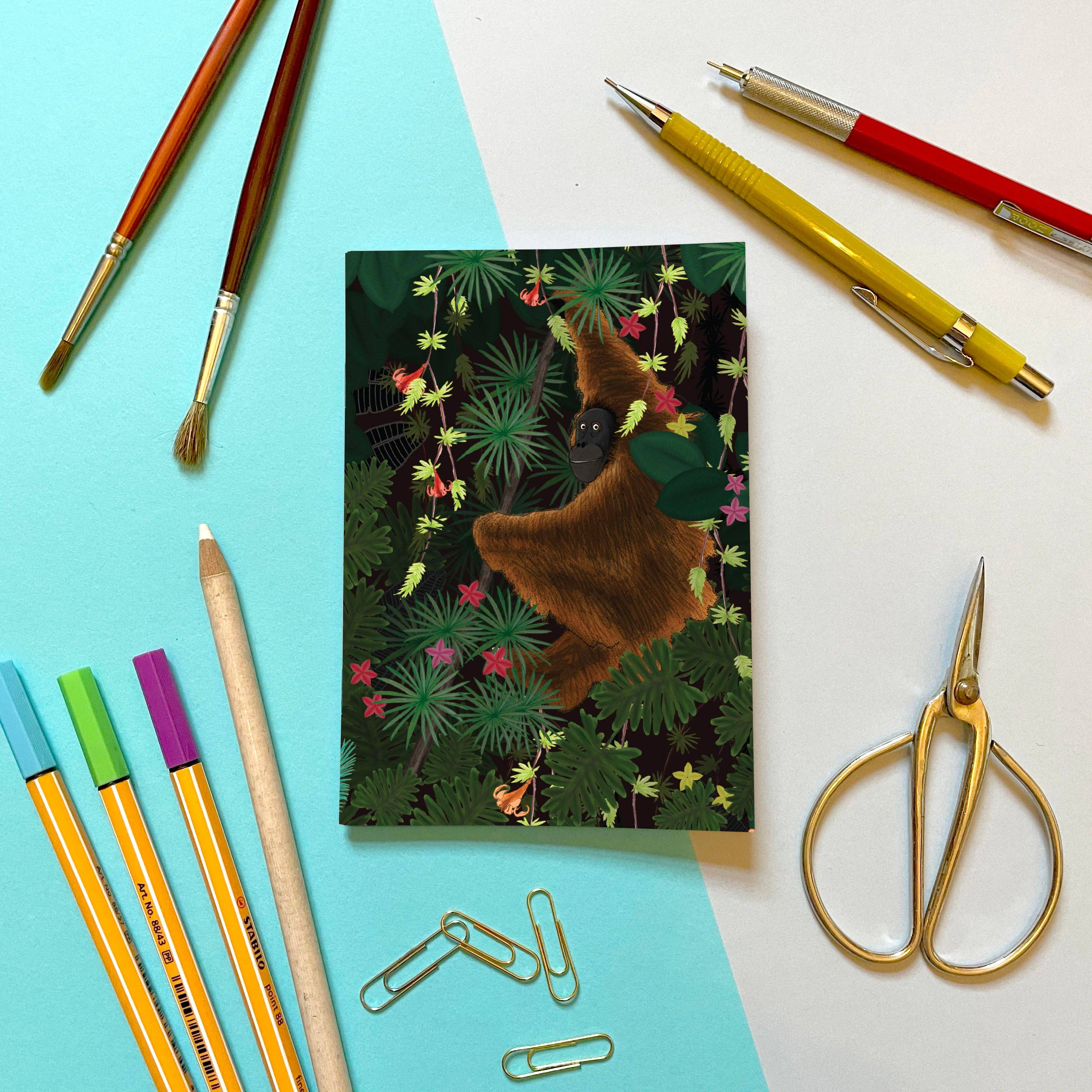 Lydia Meiying – wholesale Notebook – Jungle Orangutan - Mini Notebook0