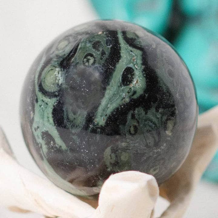 Tiny Rituals - Wholesale Spiritual Stone/Crystal - Kambaba Jasper Sphere - AAA Premium Quality55