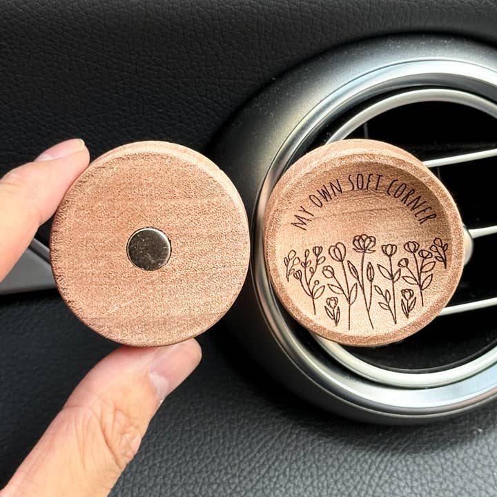 Plantish - Wholesale Car Freshener - Unisex - Soft Corner - Wooden Essential Oil Diffuser for Car0