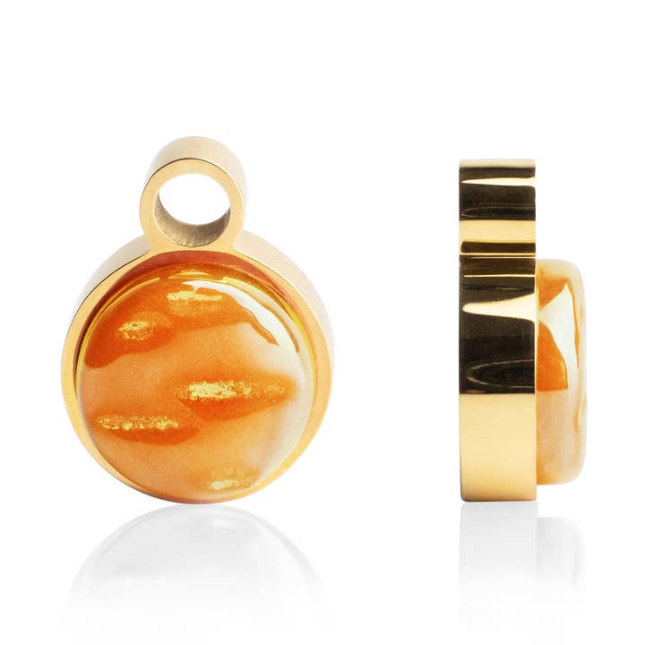Creole pendant • gold/saffron yellow for wholesale by ALEXASCHA