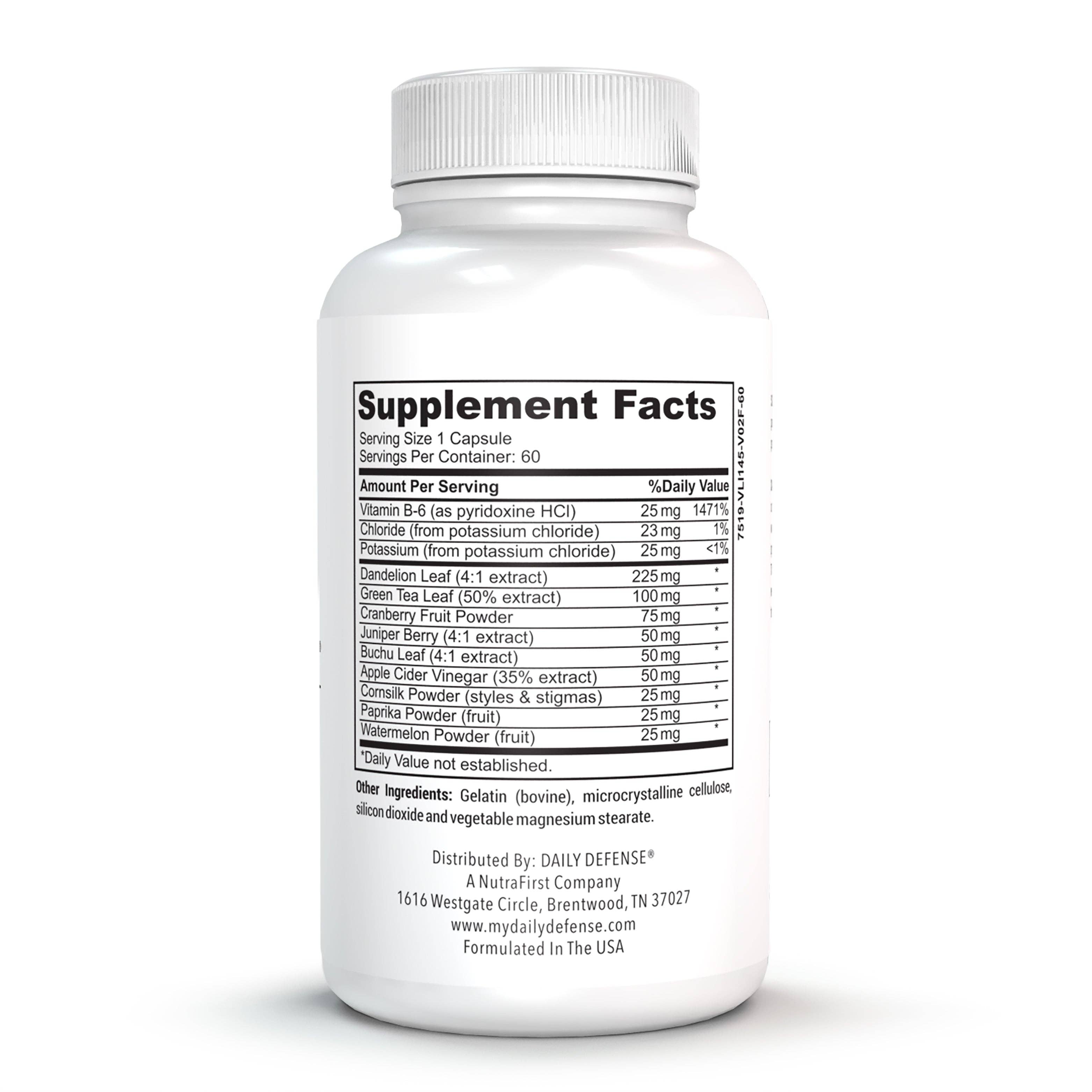 DAILY DEFENSE – wholesale Oral supplement/vitamin – AQUOE Healthy Diuretic1