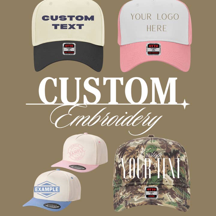 Custom Embroidered Hats and other Purchase Wholesale trucker hat custom. Free Returns & Net 60 Terms on Faire trending on Faire.