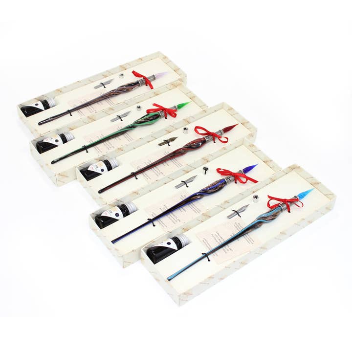 San Lorenzo Design - Wholesale Pen - Murano Twisted Glass Pen, Classic Writing Instrument9