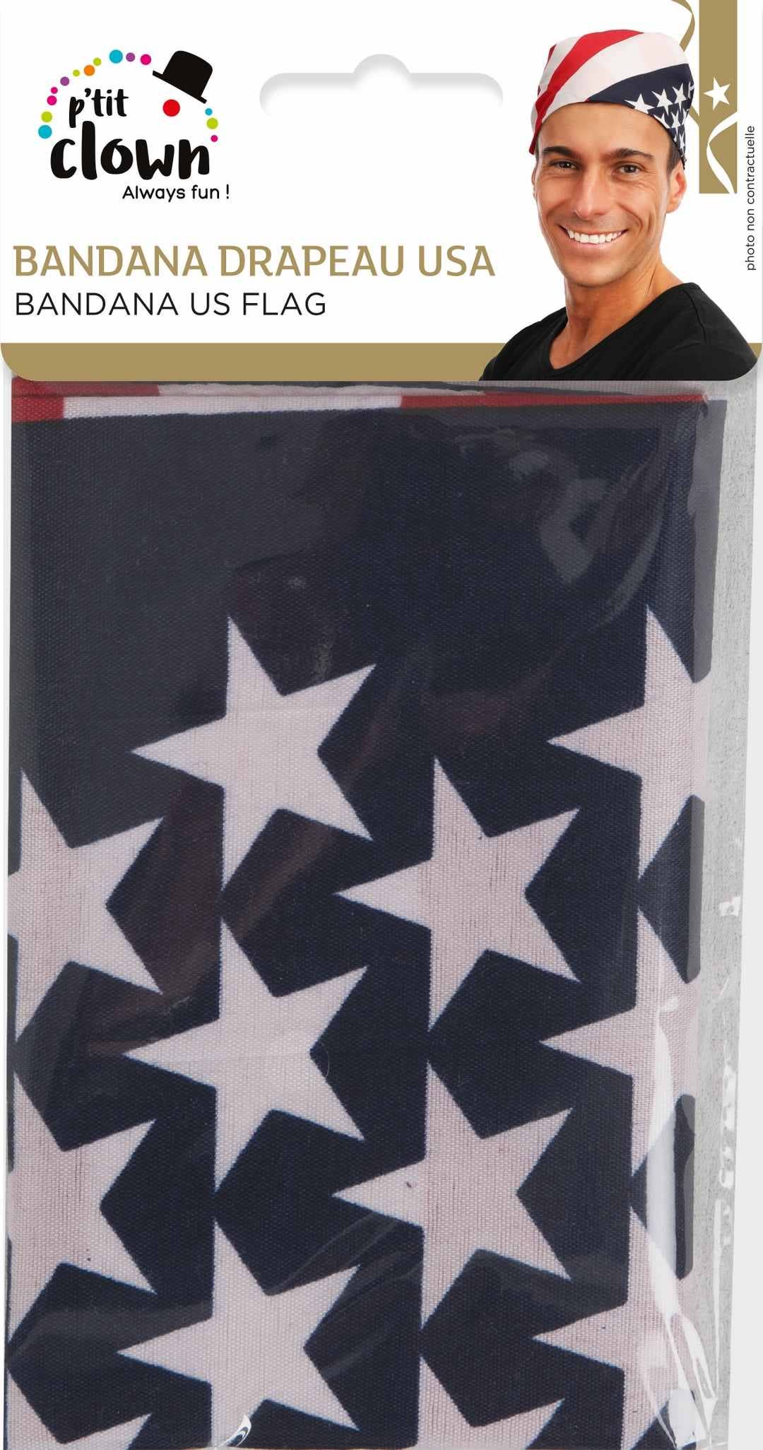 P'tit Clown - Wholesale Costume - Unisex - USA Flag Bandana1