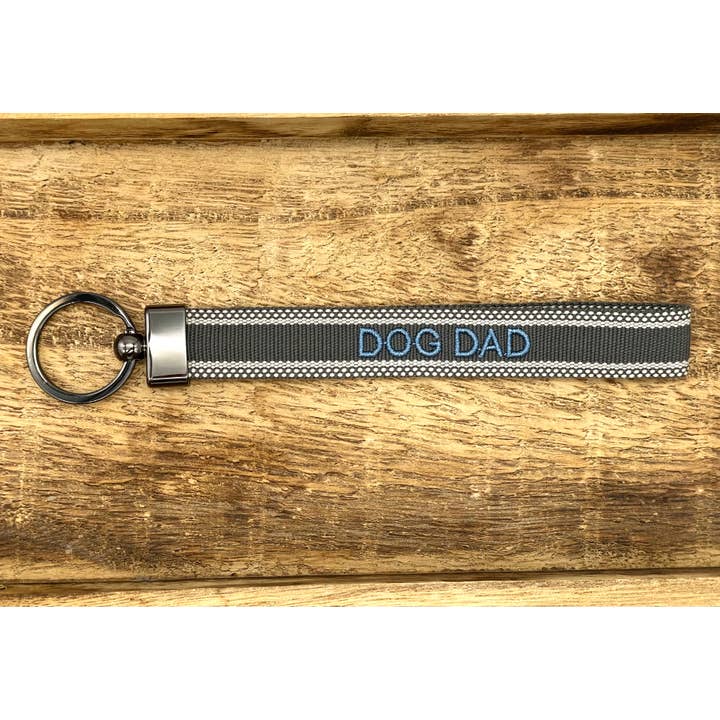 Parsley & Pepper – Großhandel Schlüsselanhänger – Herren – DOG DAD Schlüsselanhänger Keychain gewebt bestickt1