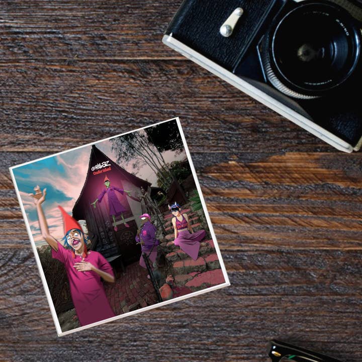 Lucky Mfg. Co. – wholesale Coasters – Gorillaz Cracker Island Album Coaster1