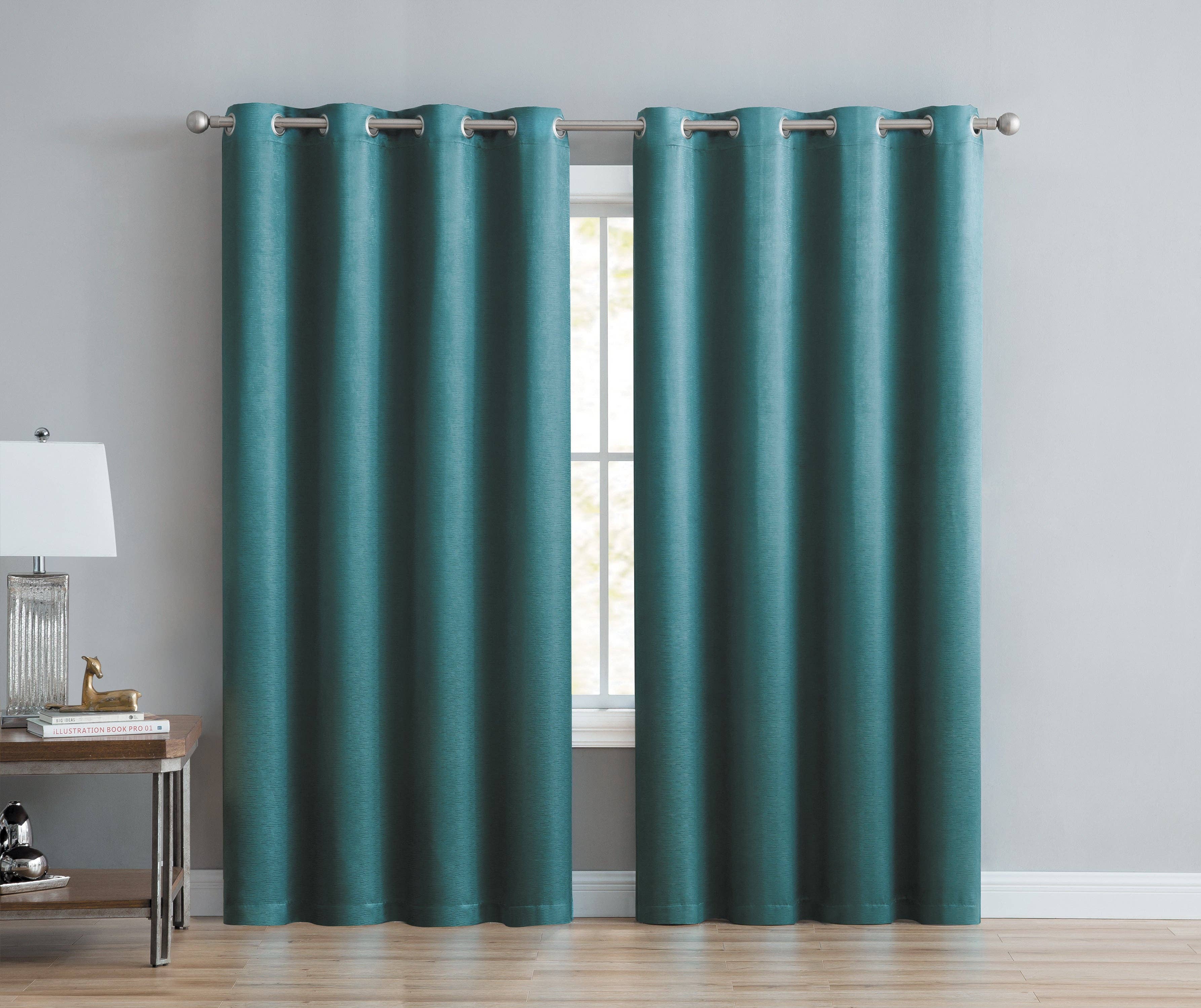 Linen Mart – wholesale Curtain – Abstract Grommet Top Thermal Insulated Blackout Window Curta13