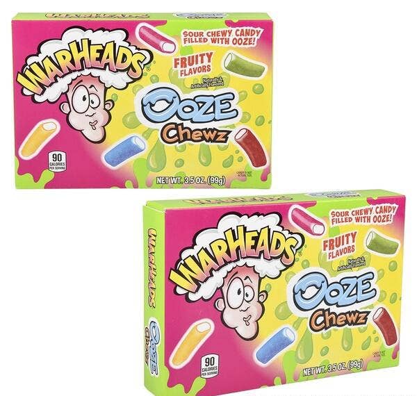 La Luna Bella - Toys - Wholesale Hard Candy - WARHEADS OOZE CHEWS THEATER BOX 12 PC/CASE LLB Candy