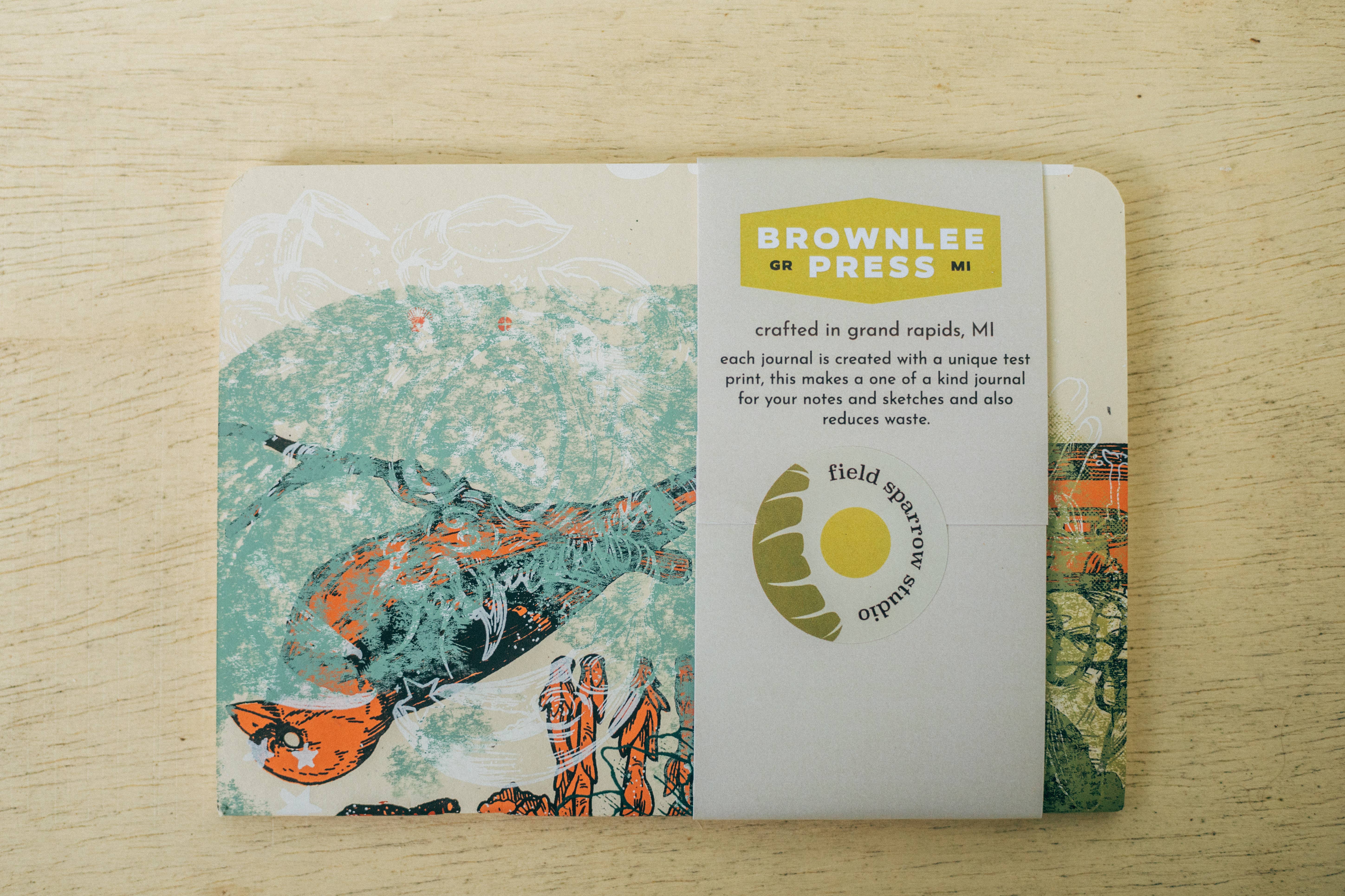 Field Sparrow Studio - Wholesale Journal/Diary - Screen Printed Travel Notebook5
