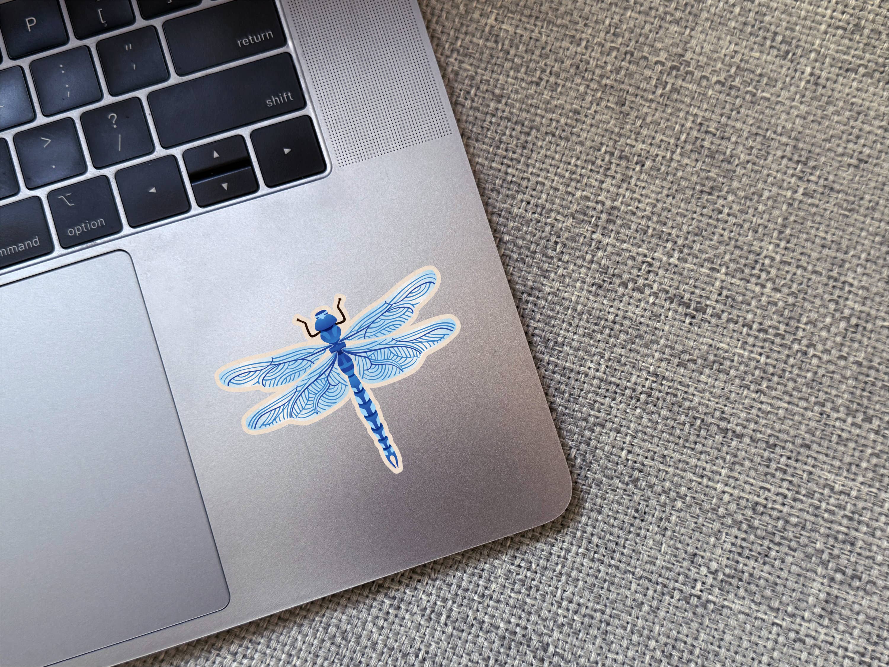 Dandymark - Wholesale Sticker - Blue Dragonfly Vinyl Sticker - 3"1