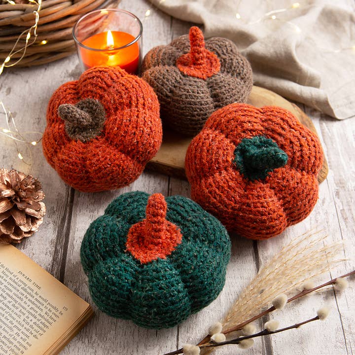 Wool Couture Company - Wholesale Knitting/Crochet Supplies - Pumpkin Duo Easy Crochet Kit