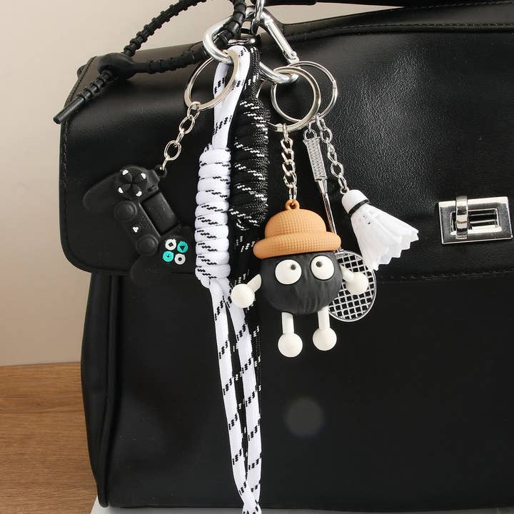 Cute Mini Coal Ball PVC Keychain Charm_CWMM7735 for wholesale by ACCITY