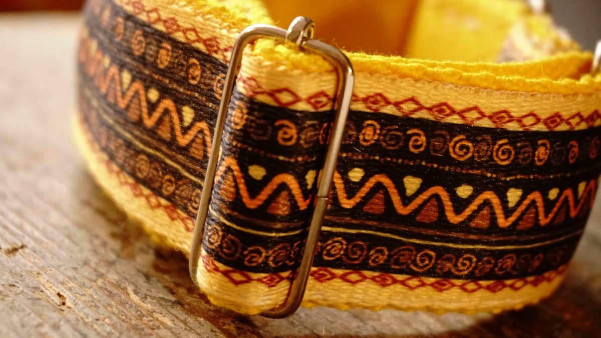 hundsfutter - Vente Collier – chien - Collier large jaune pour chiens4