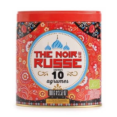 Organic Citrus-Flavoured Black Tea - Russian Style 100g Tea for wholesale by terre d'Oc