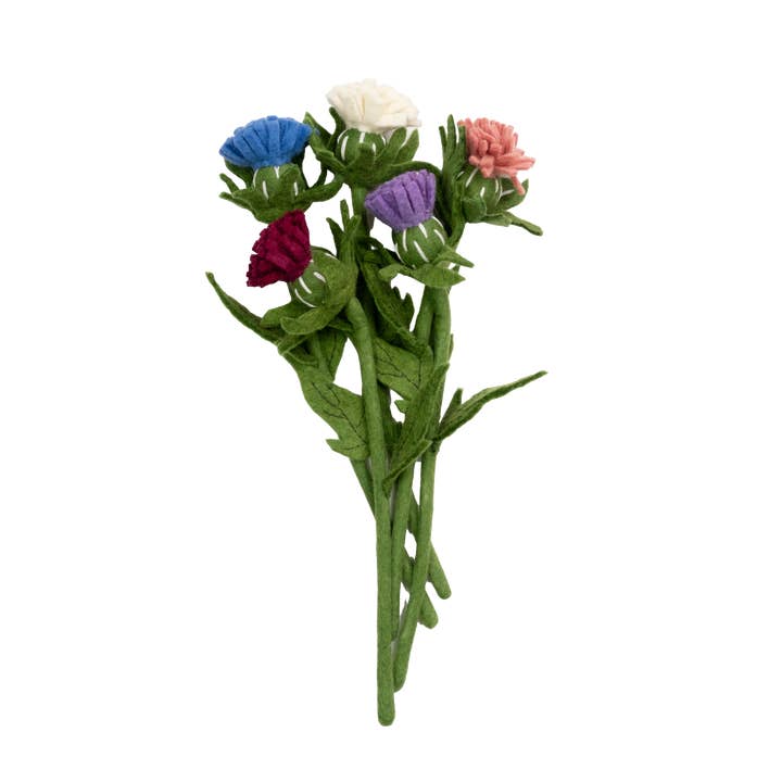 Felt Thistle Stem for wholesale by Global Goods Partners