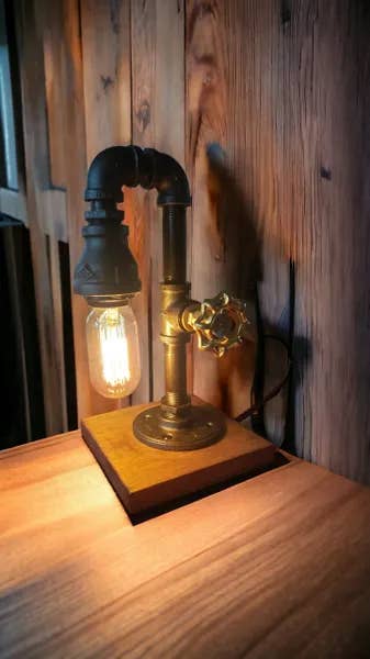 Mr. Willies Lighting - Wholesale Accent/Desk Lamp - Little Edison with a Valve On/Off Switch