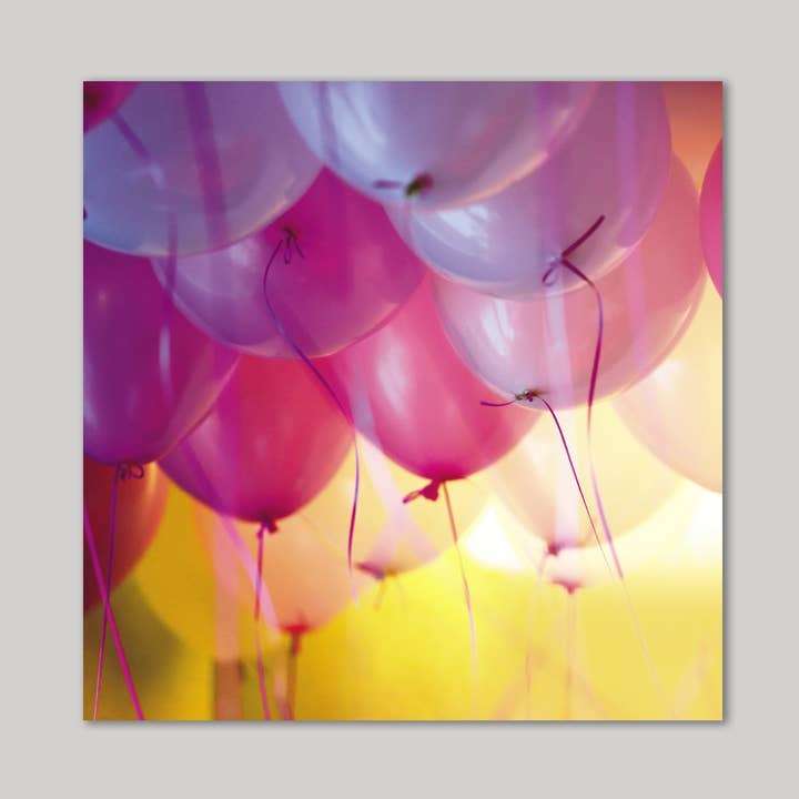 Party Balloons Greeting Card - Exposure Photographic Range for wholesale by Icon