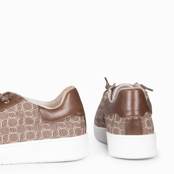 miMaO - Wholesale Lifestyle Sneakers - Women's - TOULOUSE - BROWN elastic laces sneakers