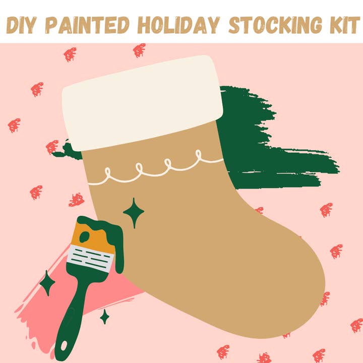 DIY Painted Christmas Stocking Kit for wholesale by Original Genes