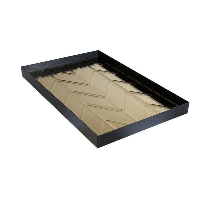 Vassoio Herringbone bronzo - 20,5 x 31,5 cm per la vendita all'ingrosso da parte di MOUD Home