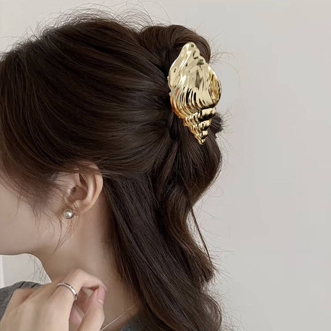 Dipped Shop - Wholesale Hair Clip - Women's - Versatile Conch Shell Hair Claw Clip DP25D8959