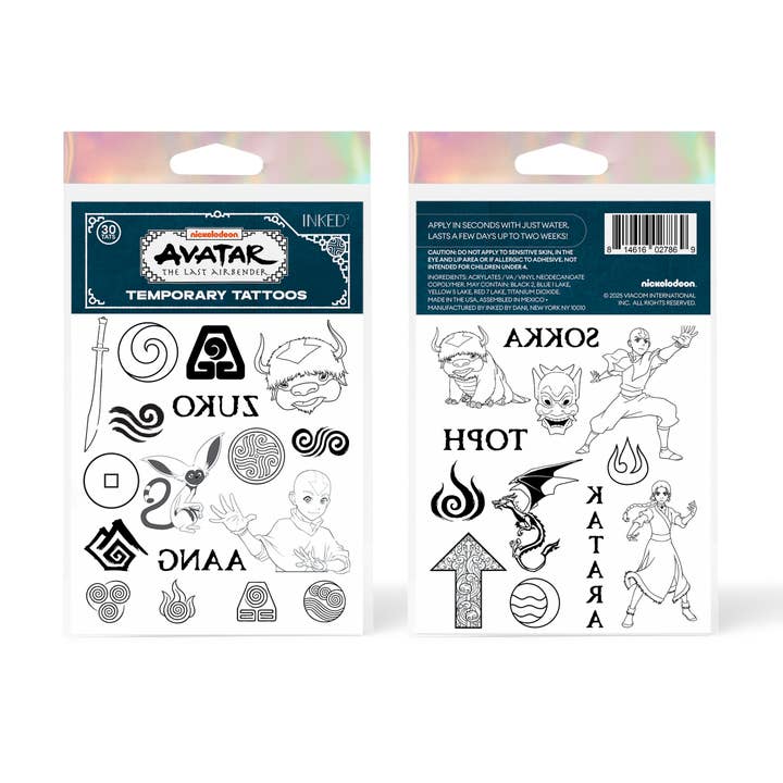 INKED by Dani x Avatar Elements Tattoos for wholesale by INKED by Dani