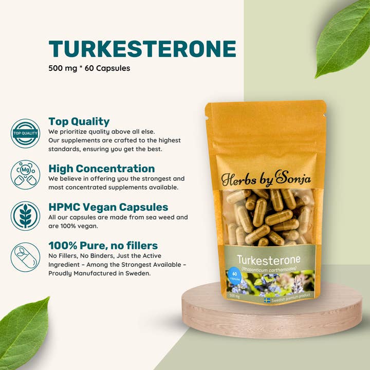 Herbs By Sonja - Natural health supplements - Wholesale Oral supplement/vitamin - Turkesterone 500mg – Wholesale Strength & Muscle Support1