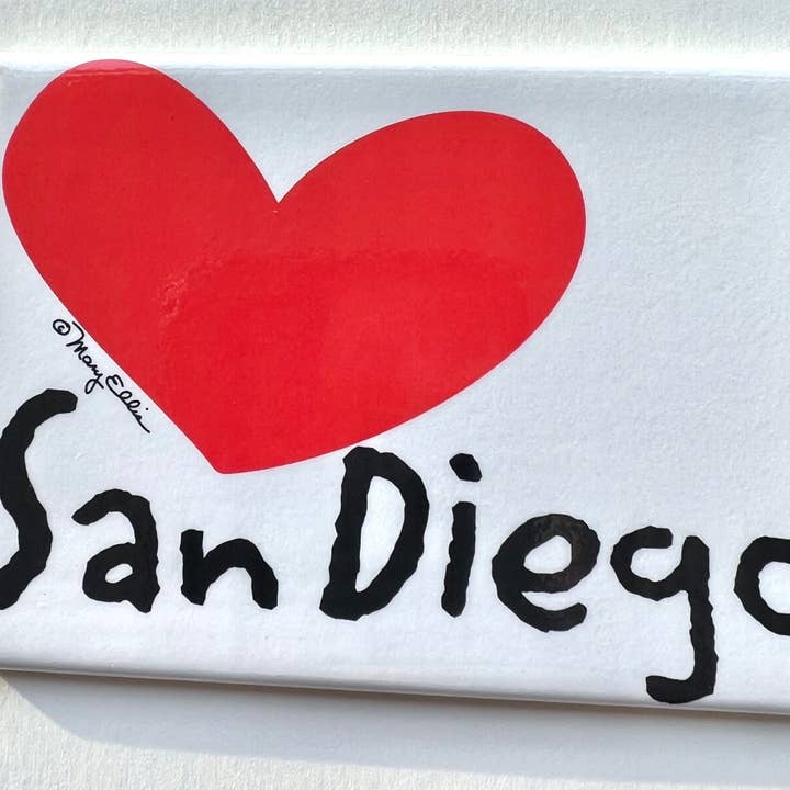 Mary Ellis - Wholesale Magnet - San Diego California Magnet Heart
