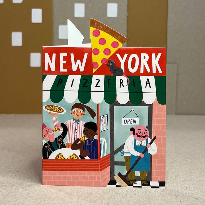Jolly Awesome – wholesale Everyday greeting card – NEW YORK PIZZA A6 Card0