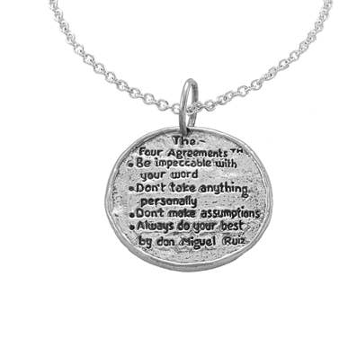 Jewelry Evolution - Wholesale Pendant/Charm Necklace - The Four Agreements Hunab-Ku Necklace11