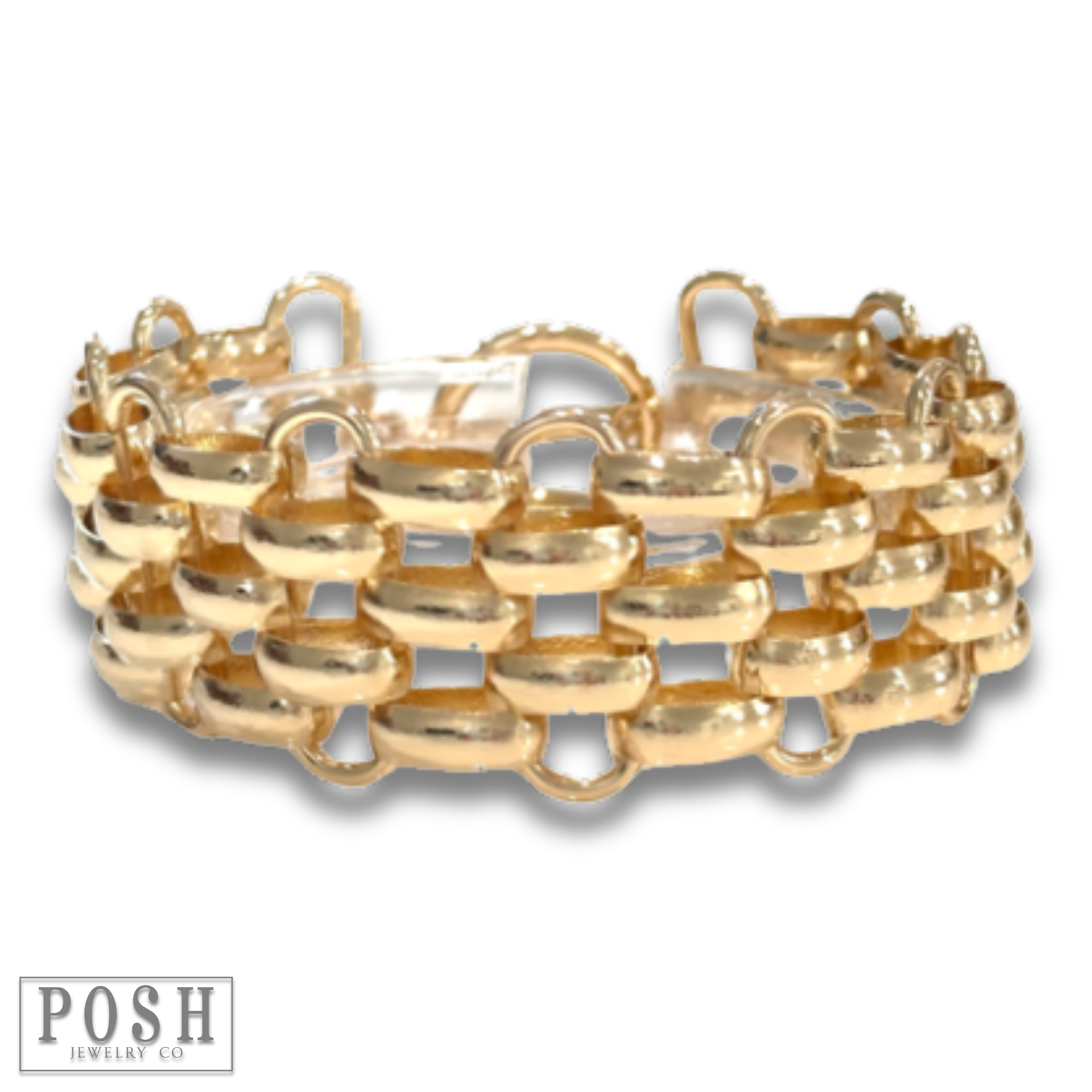 Pink Panache Brands - Wholesale Cuff Bracelet - Panther chain bracelet0