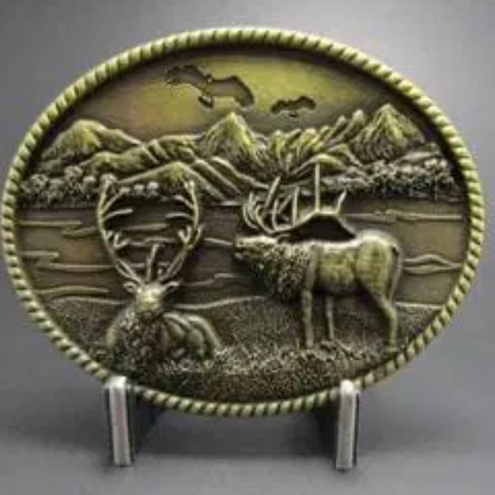 SimpleNGreat - Wholesale Belt Buckle - Men's - Moose Belt Buckle 1634