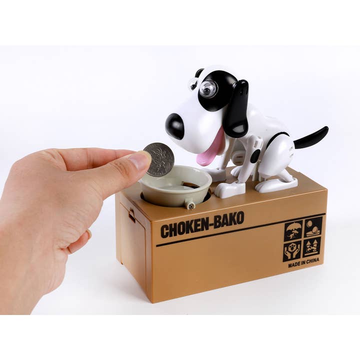 Dog Mechanical Piggy Bank for wholesale by I-Total, I-Drink